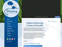 Tablet Screenshot of penningfreesia.nl